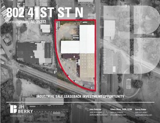 Plus de détails pour 802 41st St N, Birmingham, AL - Industriel à vendre