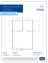 9990 Richmond Ave, Houston, TX à louer Plan d’étage- Image 1 de 1