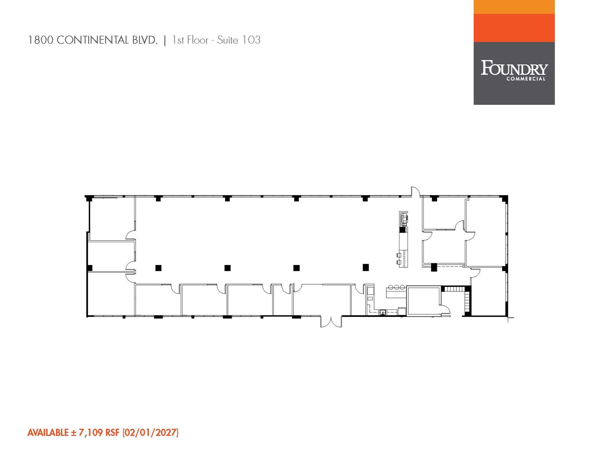 1800 Continental Blvd, Charlotte, NC for lease Floor Plan- Image 1 of 1