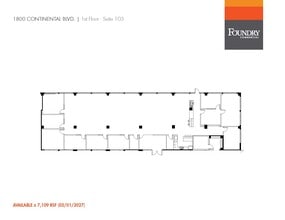 1800 Continental Blvd, Charlotte, NC for lease Floor Plan- Image 1 of 1