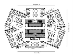 410 W Georgia St, Vancouver, BC à louer Plan d’étage- Image 1 de 2