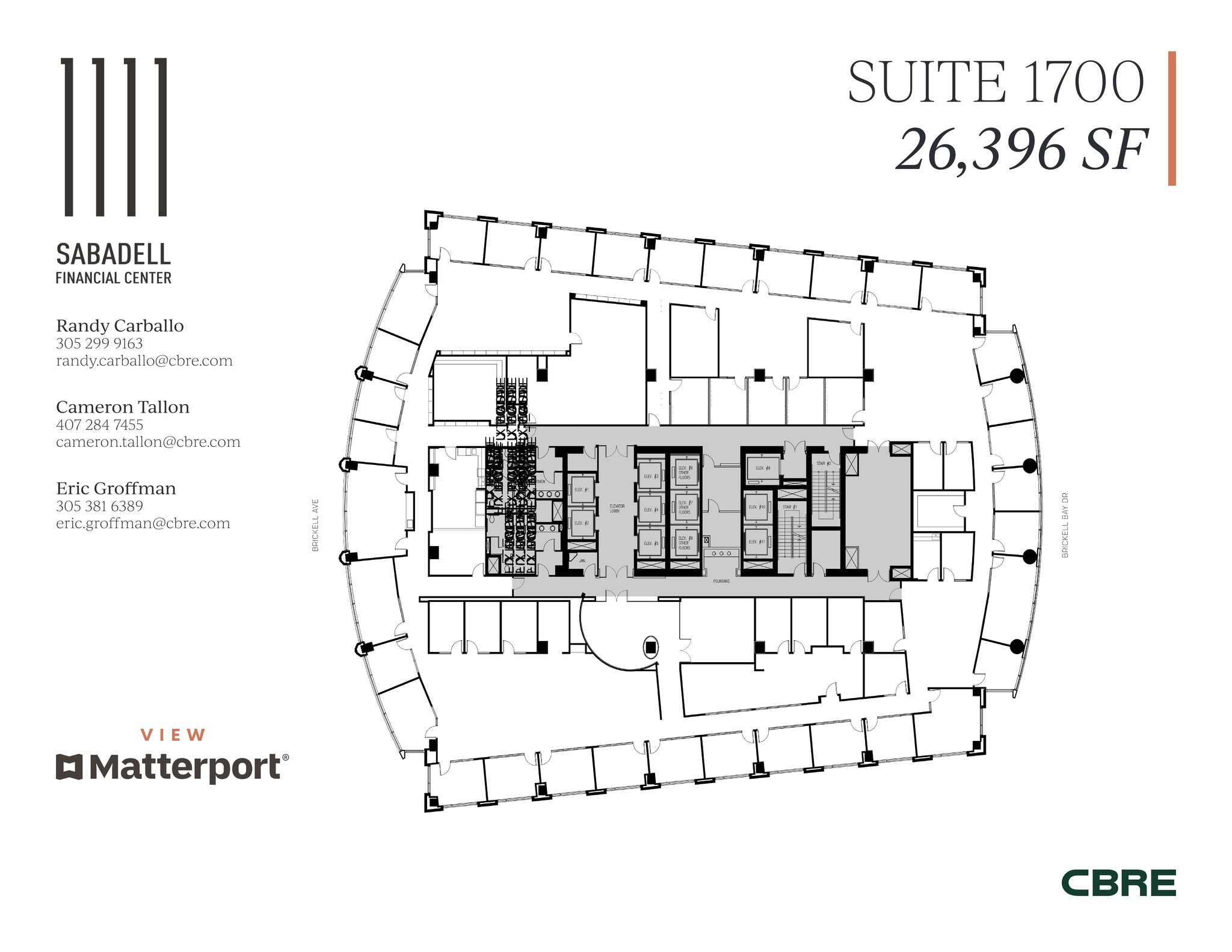 1111 Brickell Ave, Miami, FL à louer Plan de site- Image 1 de 20