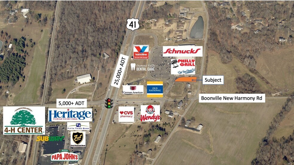 630 Boonville New Harmony Rd, Evansville, IN à vendre - Aérien - Image 1 de 4