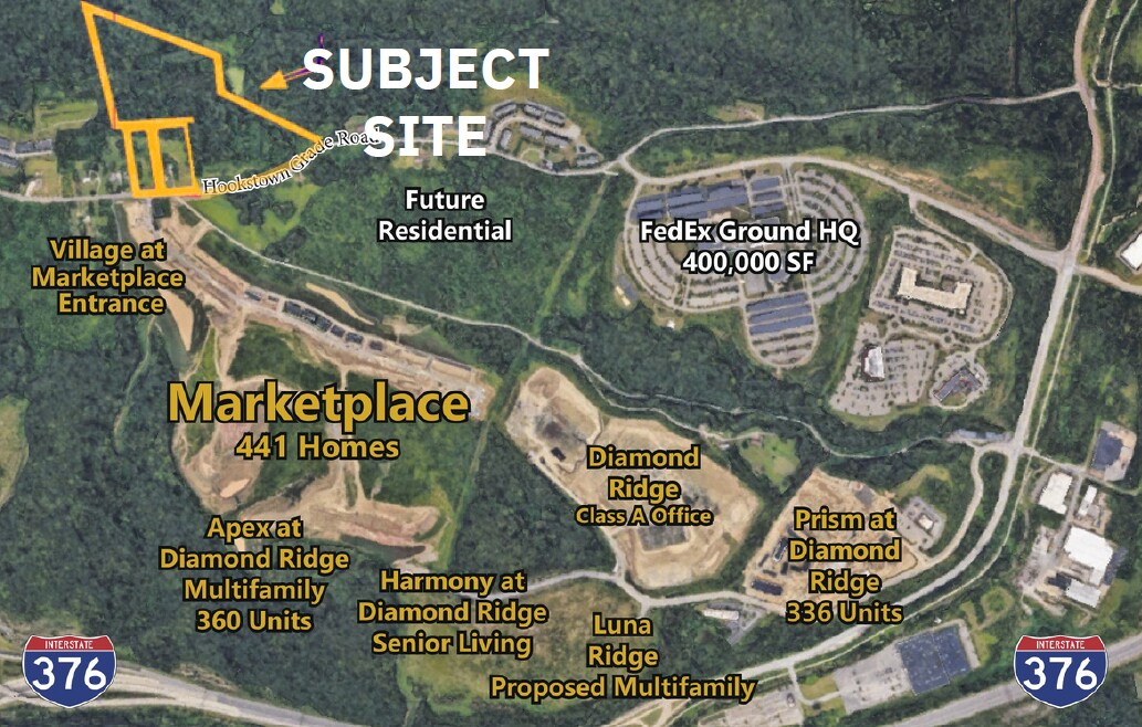 630-640 Hookstown Grade Rd, Moon Township, PA à vendre Aérien- Image 1 de 6