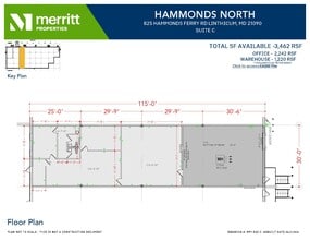 823 Hammonds Ferry Rd, Linthicum, MD à louer Plan d’étage- Image 1 de 1