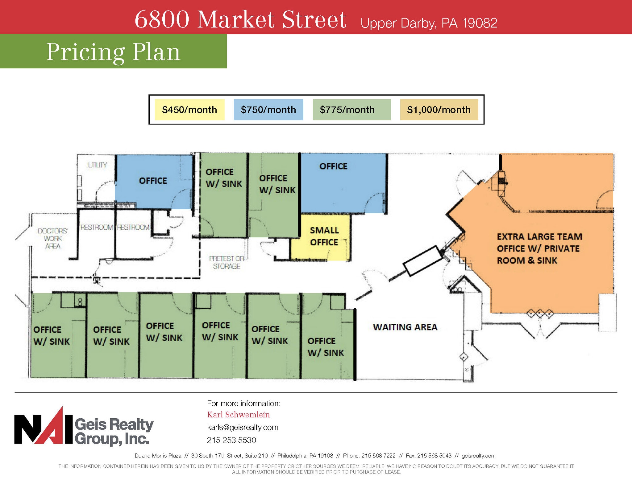 6800-6816 West Chester Pike, Upper Darby, PA for lease Floor Plan- Image 1 of 1