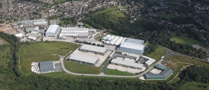 Graphite Way, Glossop, DBY - Aerial map view