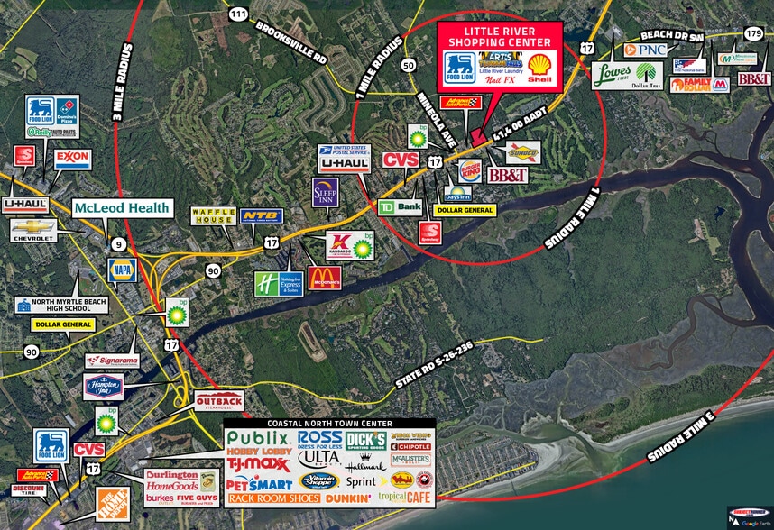 1699 Highway 17, Little River, SC for lease - Aerial - Image 2 of 9