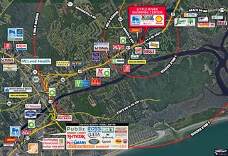 1699 Highway 17, Little River, SC - AERIAL  map view