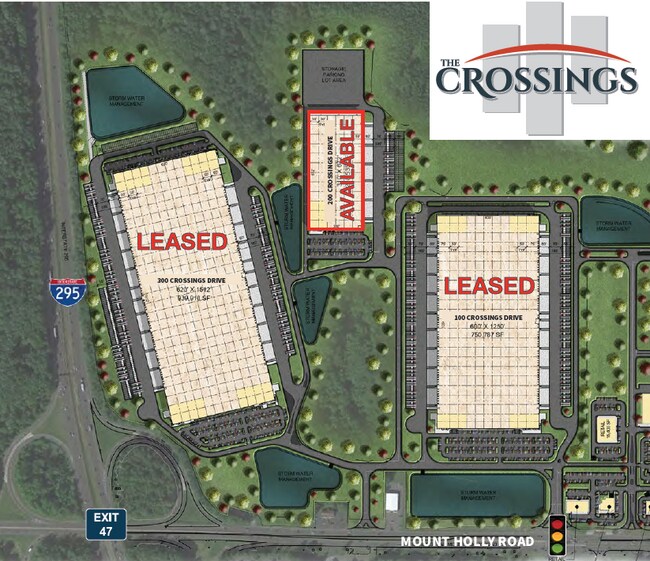 Plus de détails pour 200 Crossings Dr, Burlington, NJ - Industriel à louer