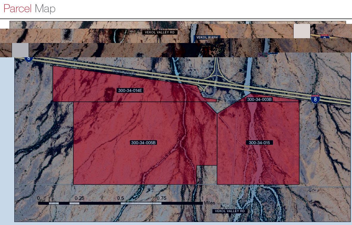 I-8 & Vekol Valley Road Interchange, Stanfield, AZ for sale Aerial- Image 1 of 5