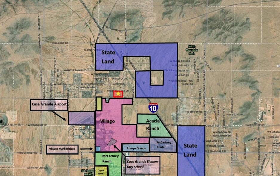 1101 Val Vista Boulevard, Casa Grande, AZ à vendre - Aérien - Image 3 de 4