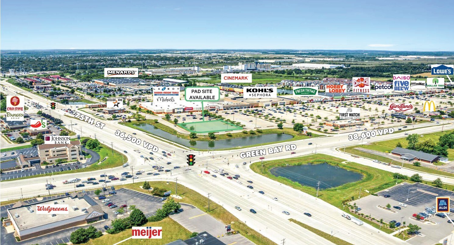 NWC of Highway 30 & Highway 50, Kenosha, WI à louer Aérien- Image 1 de 5