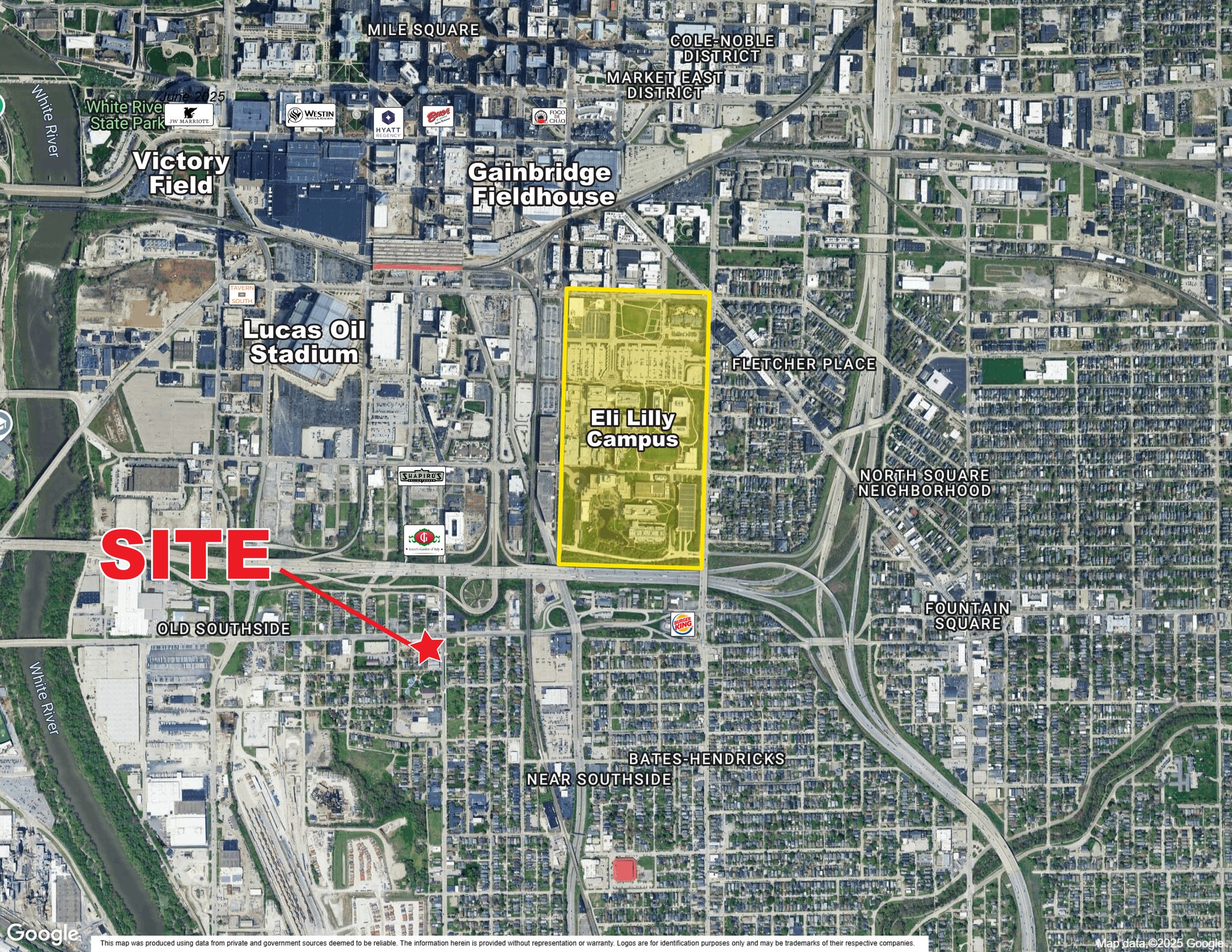 1202 S Meridian St, Indianapolis, IN for lease Aerial- Image 1 of 2