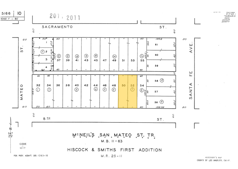 2341 E 8th St, Los Angeles, CA à vendre - Plan cadastral - Image 3 de 3