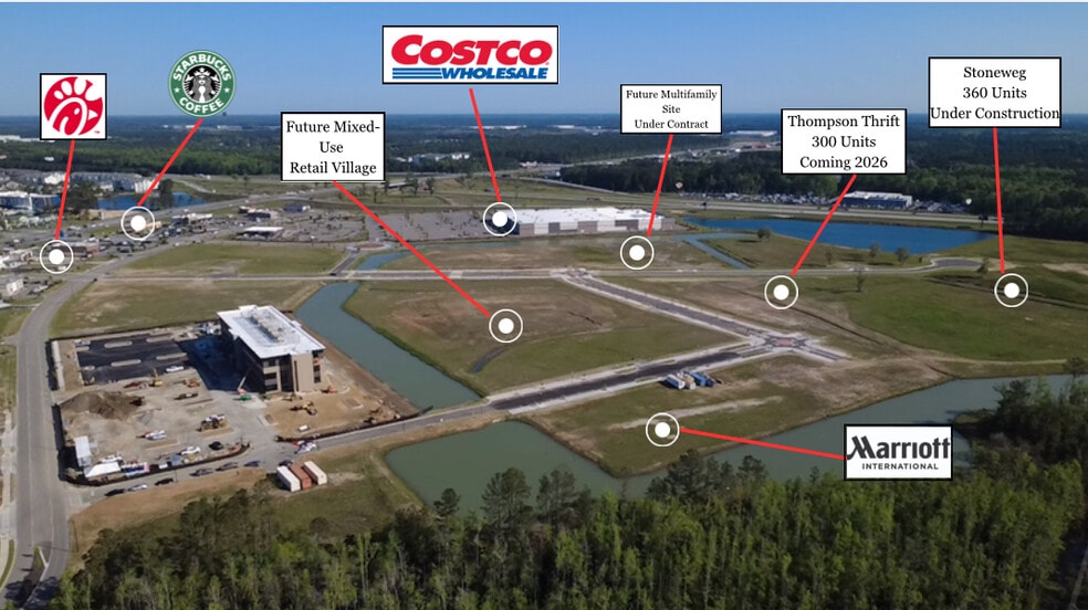 Pooler Parkway and Mosaic Circle, Pooler, GA for lease - Aerial - Image 2 of 11