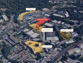 3580-3588 Broad St, Chamblee, GA - AERIAL  map view