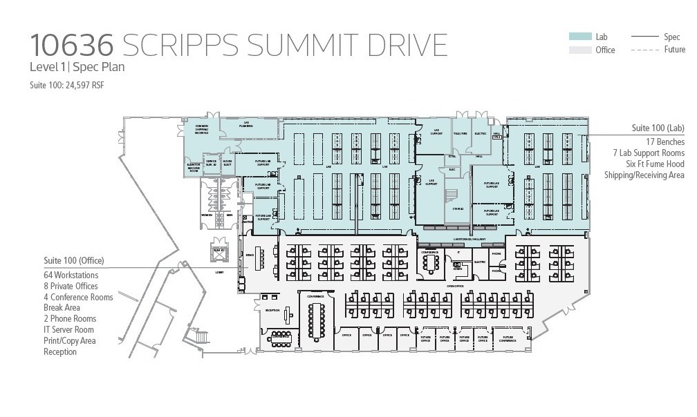 10636 Scripps Summit Ct, San Diego, CA for lease Floor Plan- Image 1 of 3