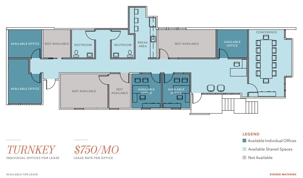 1199 E Walnut St, Pasadena, CA for lease Floor Plan- Image 1 of 1