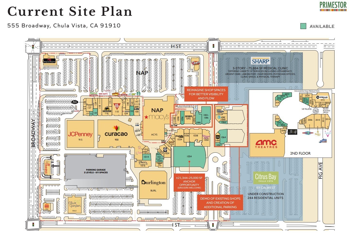 555 Broadway, Chula Vista, CA à louer Plan de site- Image 1 de 1