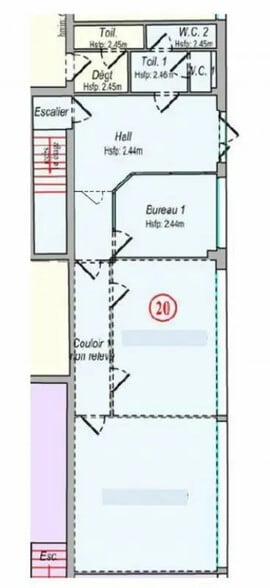 Office in Genay for lease - Floor Plan - Image 2 of 8