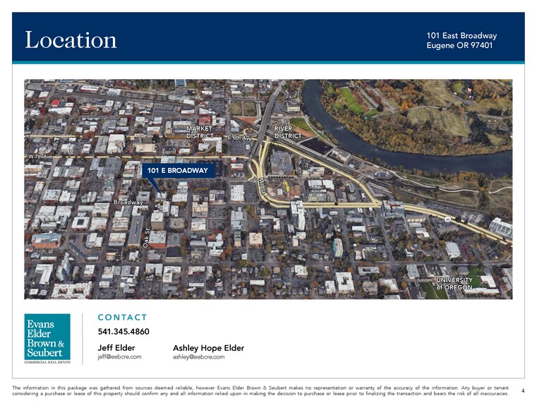 101 E Broadway Ave, Eugene, OR à louer - Photo du bâtiment - Image 2 de 2