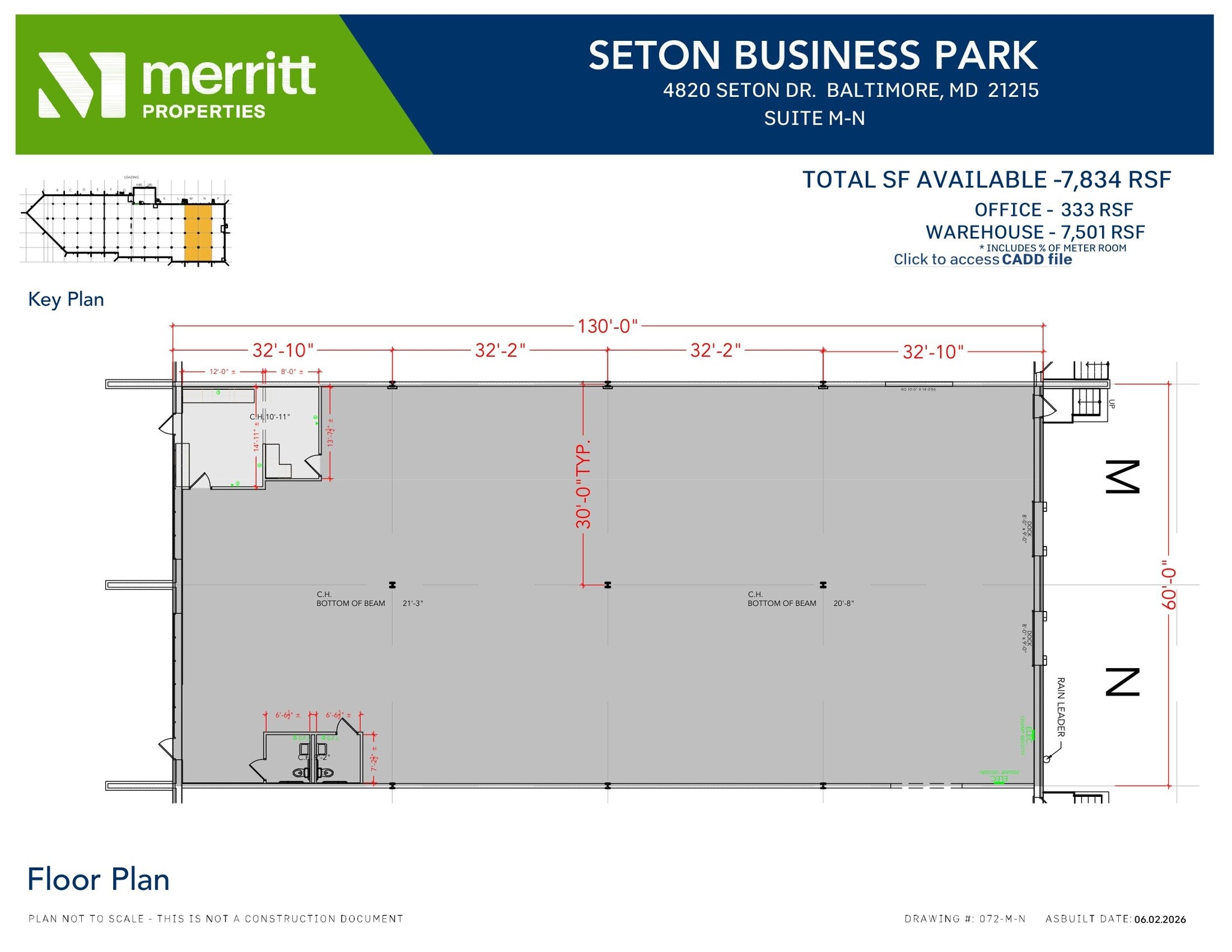 4820 Seton Dr, Baltimore, MD à louer Plan d’étage- Image 1 de 2