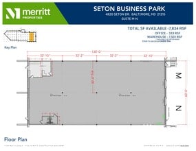 4820 Seton Dr, Baltimore, MD à louer Plan d’étage- Image 1 de 2