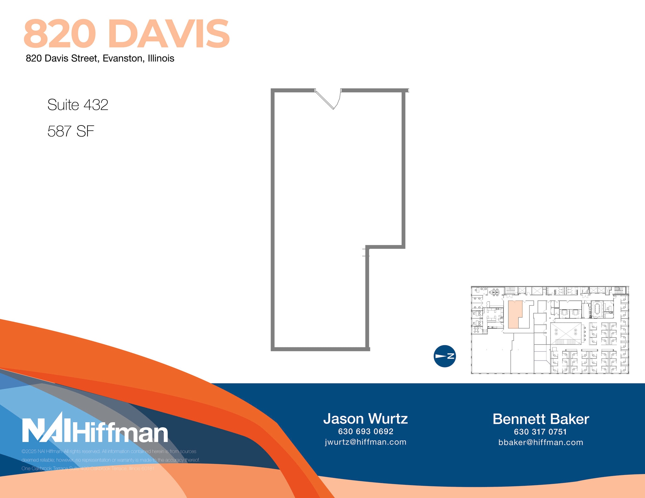 820 Davis St, Evanston, IL for lease Floor Plan- Image 1 of 1