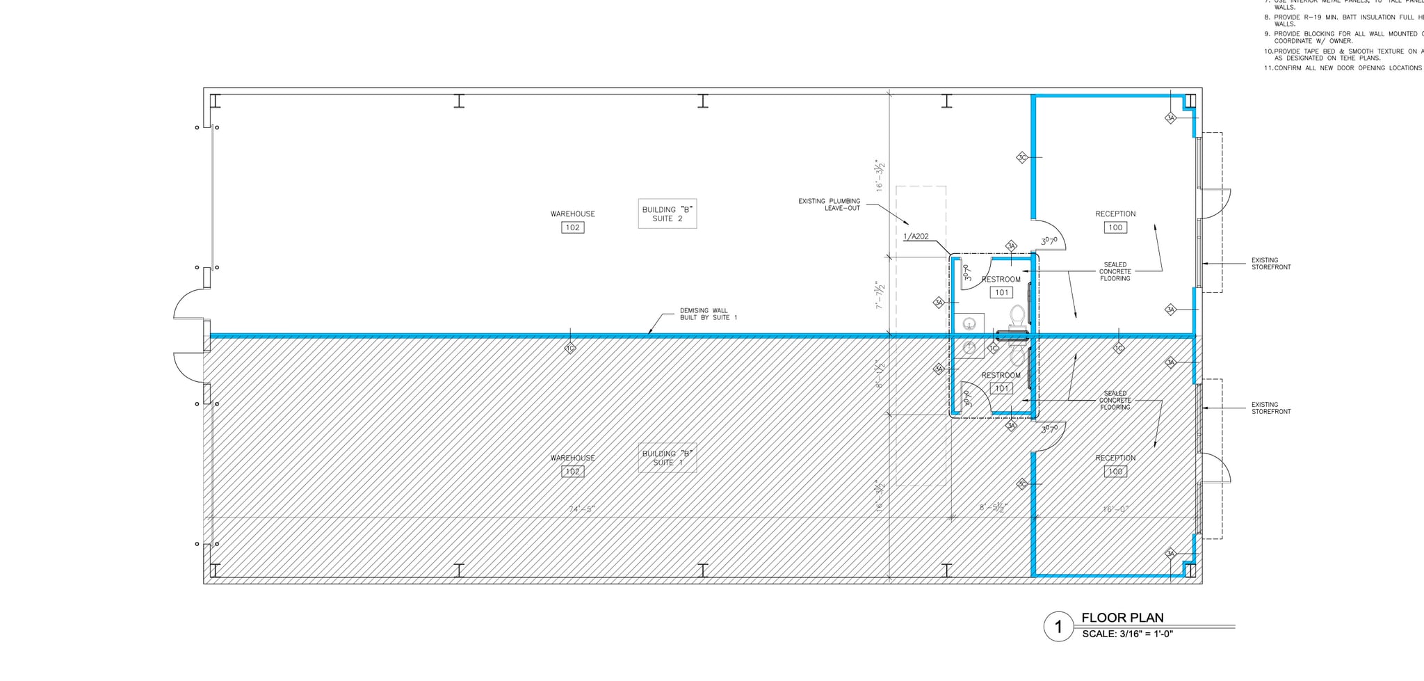 1305 Industrial Dr, Royse City, TX for lease Typical Floor Plan- Image 1 of 1