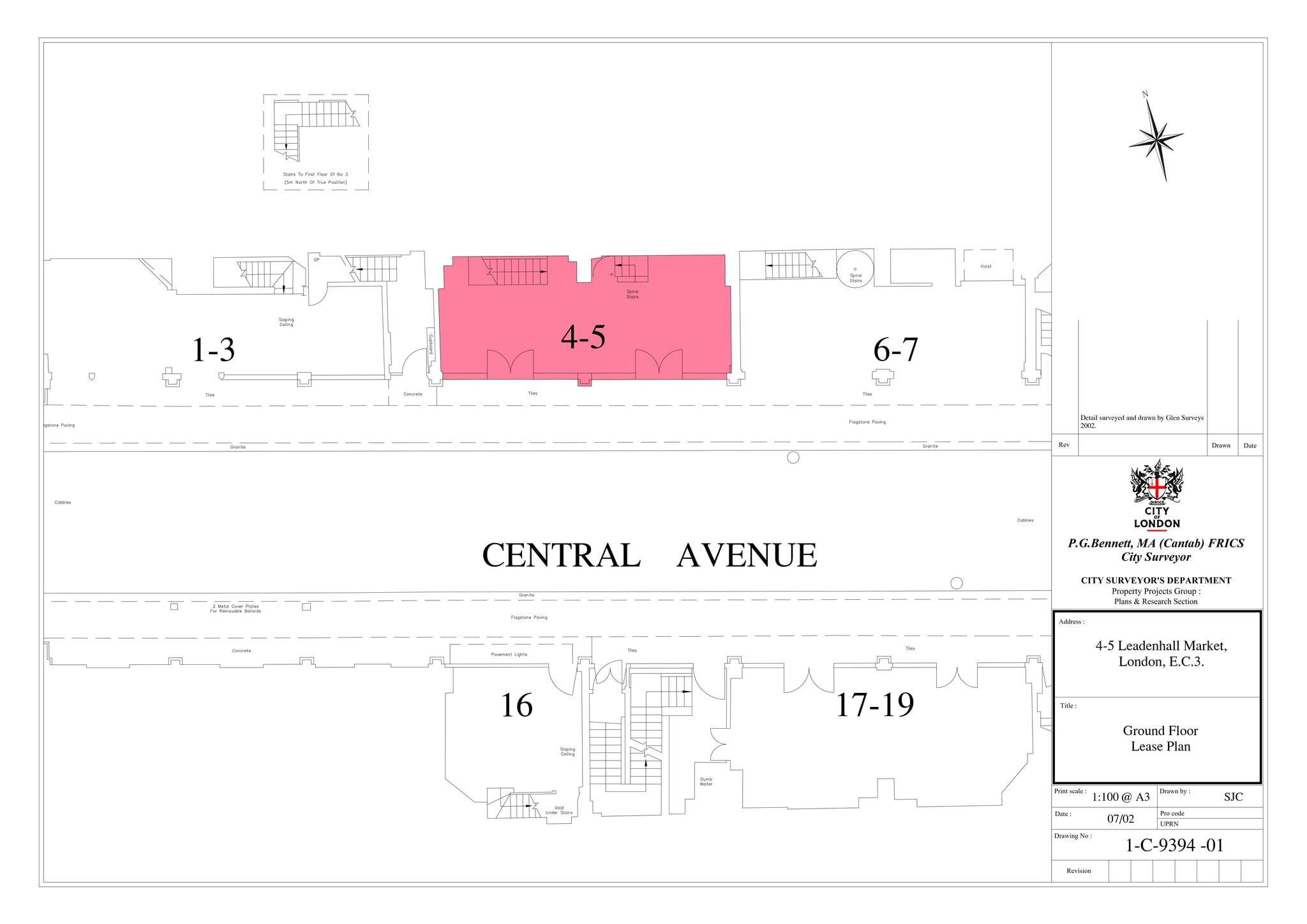 88-90 Gracechurch St, Londres à louer Plan de site- Image 1 de 2