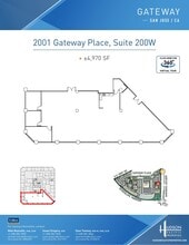 2033 Gateway Pl, San Jose, CA à louer Plan d’étage- Image 1 de 1