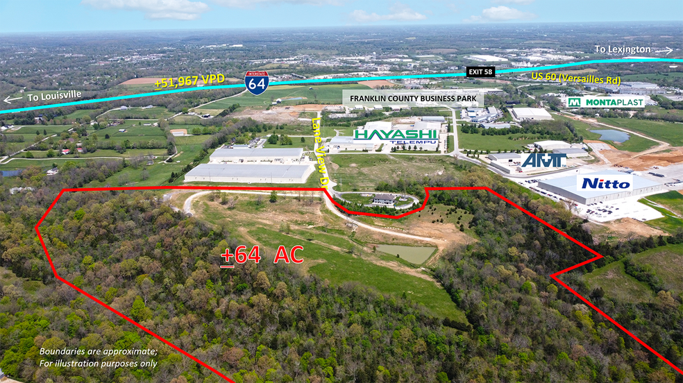 0 Lane View Dr, Frankfort, KY à vendre - Aérien - Image 2 de 7