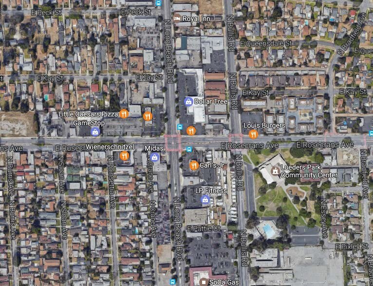 1210 N Long Beach Blvd, Compton, CA à louer - Aérien - Image 2 de 3