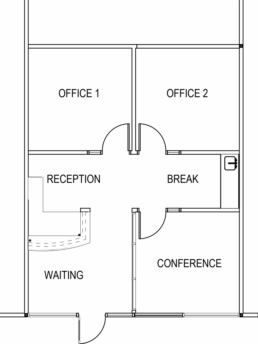 4800 Stockdale Hwy, Bakersfield, CA à louer Plan d’étage- Image 1 de 1