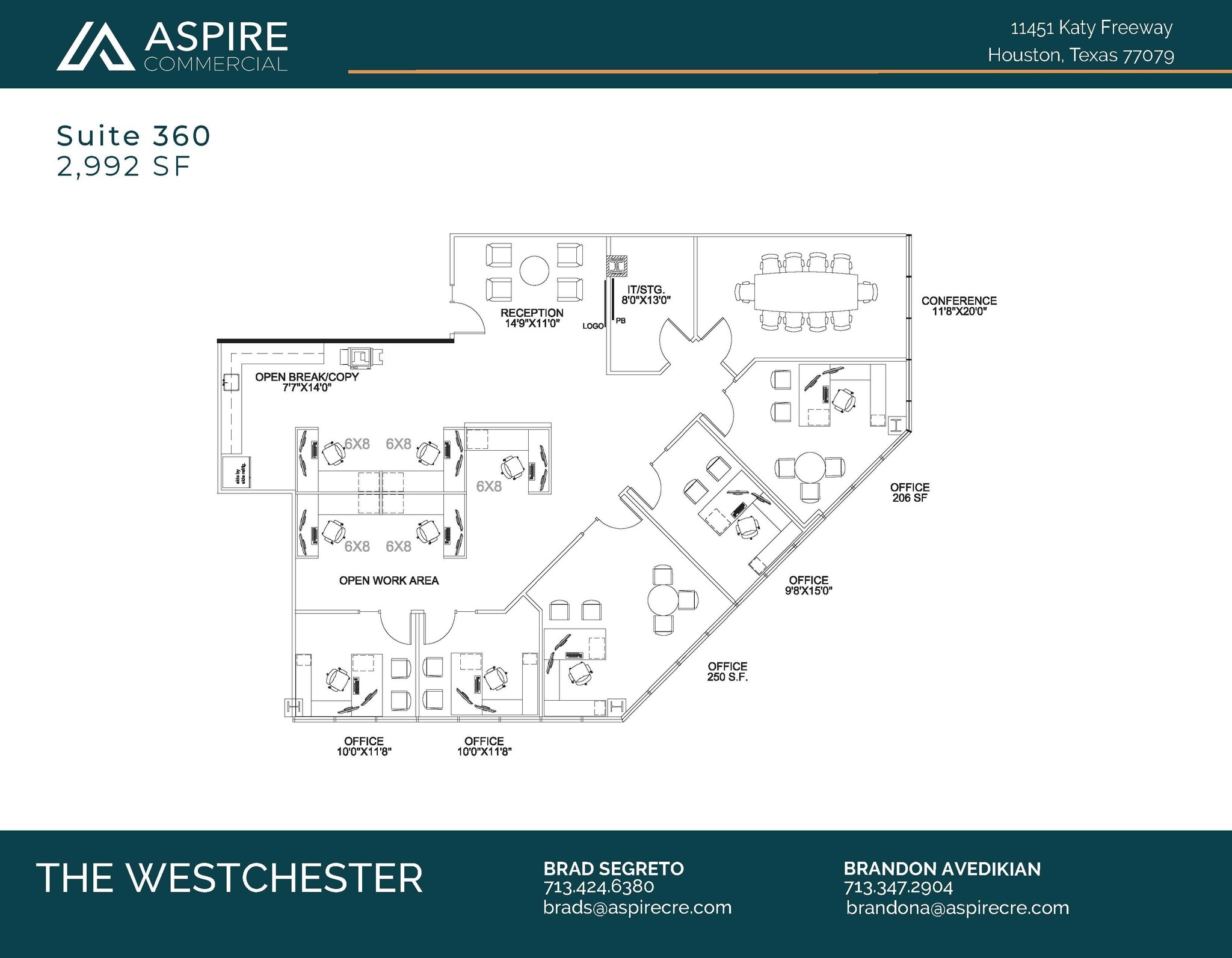 11451 Katy Fwy, Houston, TX for lease Floor Plan- Image 1 of 1