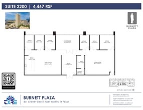 801 Cherry St, Fort Worth, TX for lease Floor Plan- Image 2 of 11