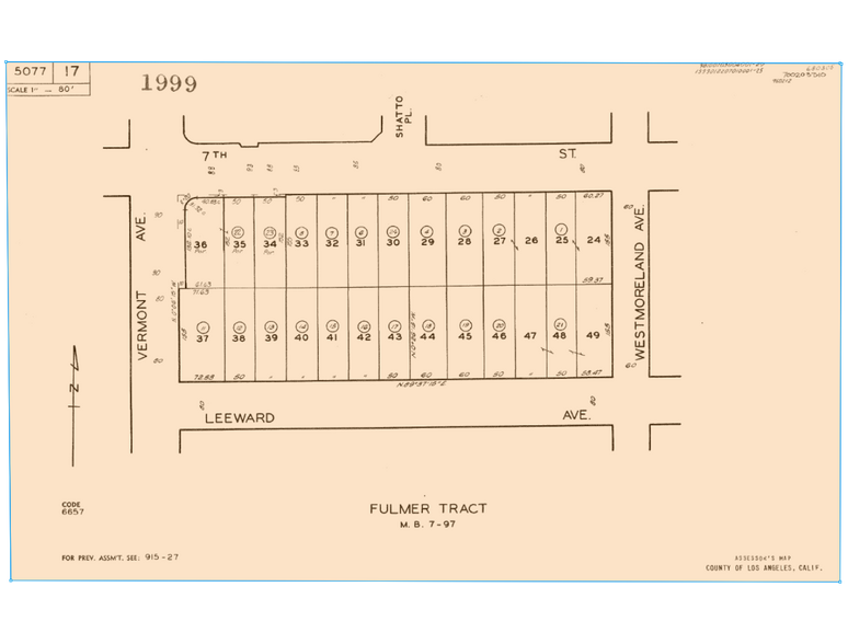 3028 W. 7th, Los Angeles, CA à vendre - Plan cadastral - Image 3 de 3