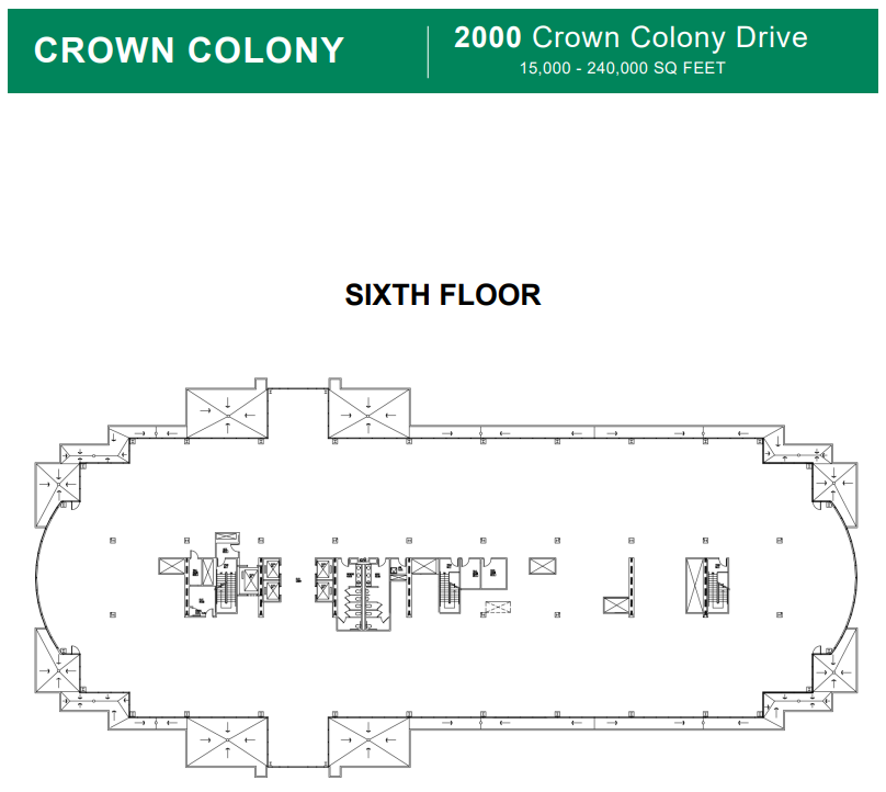 2000 Crown Colony Dr, Quincy, MA à louer Plan d  tage- Image 1 de 1