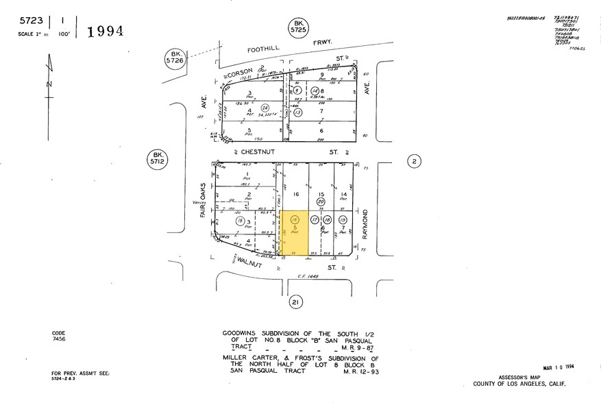 35-37 E Walnut St, Pasadena, CA à vendre - Plan cadastral - Image 2 de 19