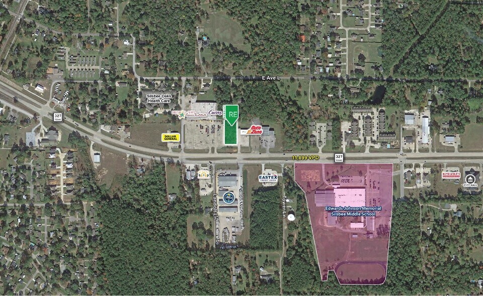 1045 TX-327, Silsbee, TX à vendre - Aérien - Image 3 de 5