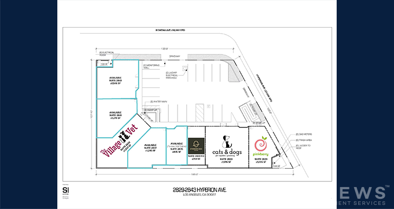 2829-2843 Hyperion Ave, Los Angeles, CA for lease - Building Photo - Image 2 of 3