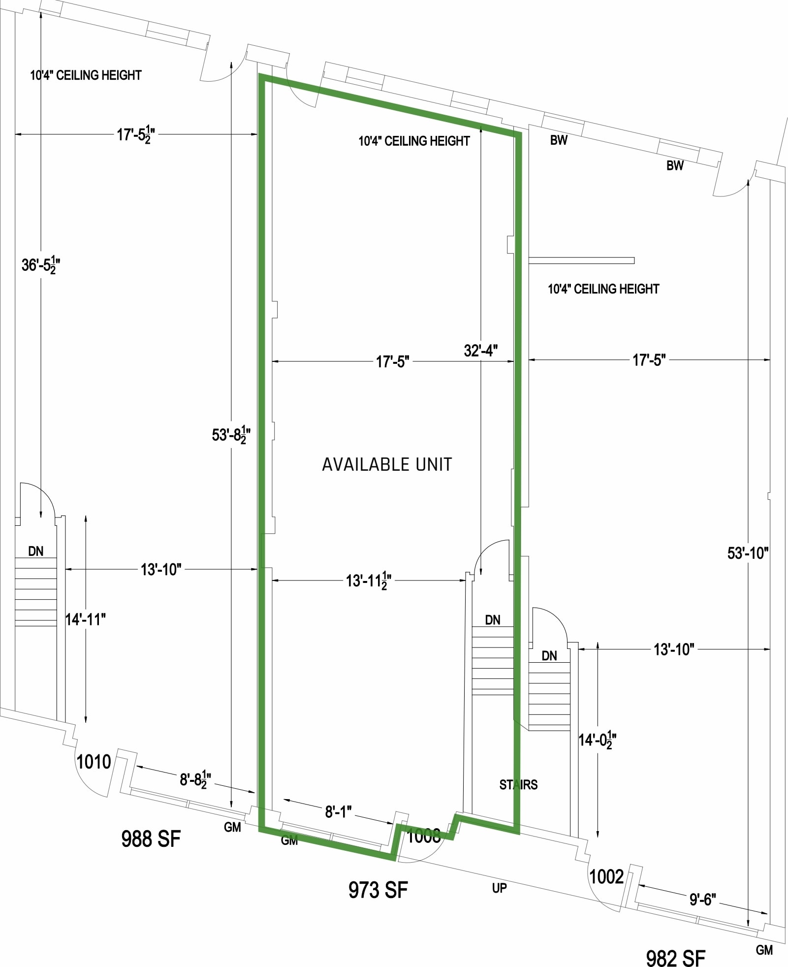 1000-1016 King St E, Hamilton, ON for lease Floor Plan- Image 1 of 1