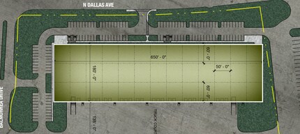 3700 N Dallas Ave, Lancaster, TX à louer Plan de site- Image 2 de 2