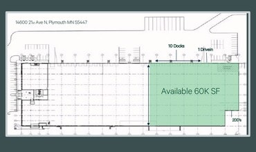 14600 21st Ave N, Plymouth, MN for lease Floor Plan- Image 2 of 2