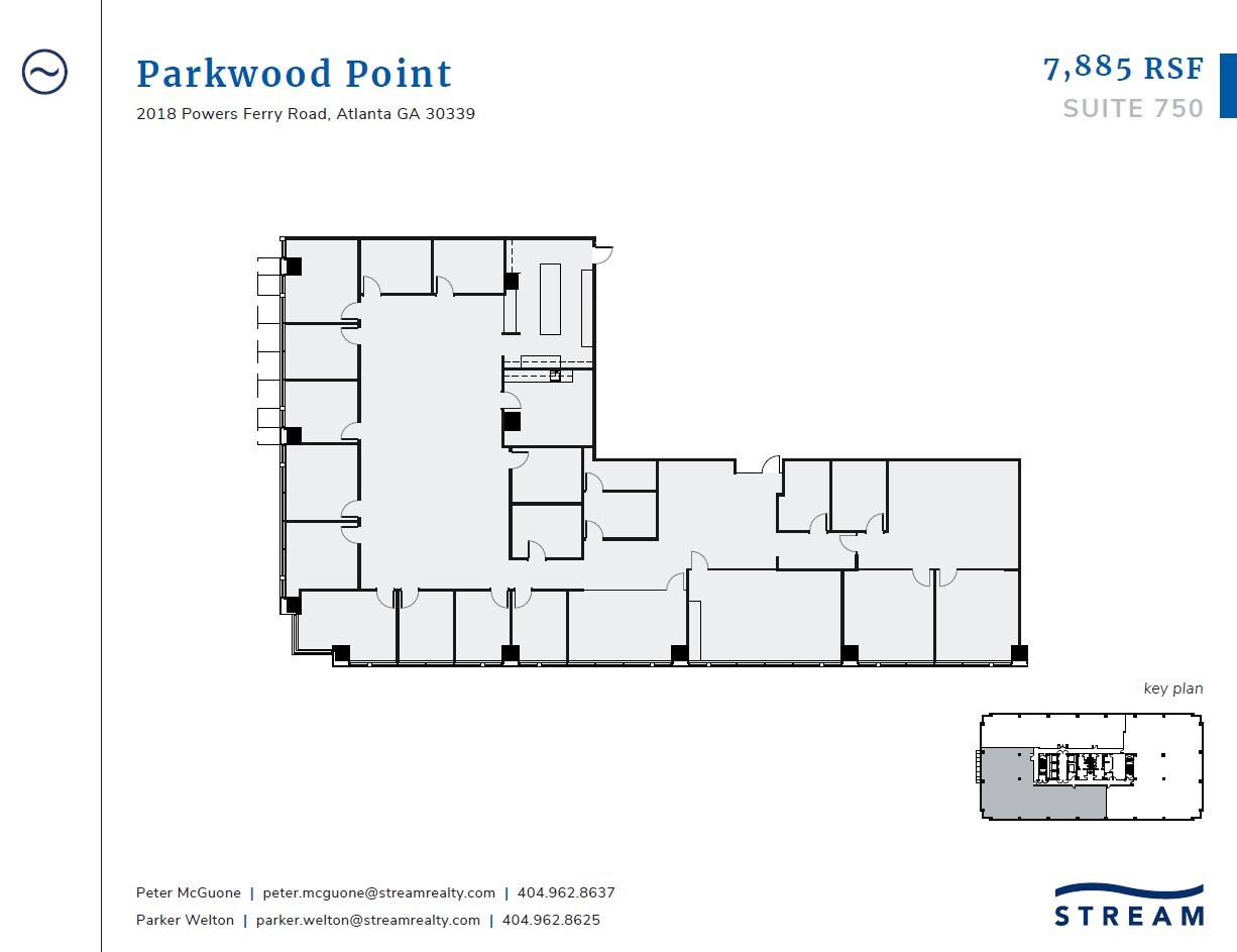 2018 Powers Ferry Rd SE, Atlanta, GA à louer Plan d  tage- Image 1 de 1