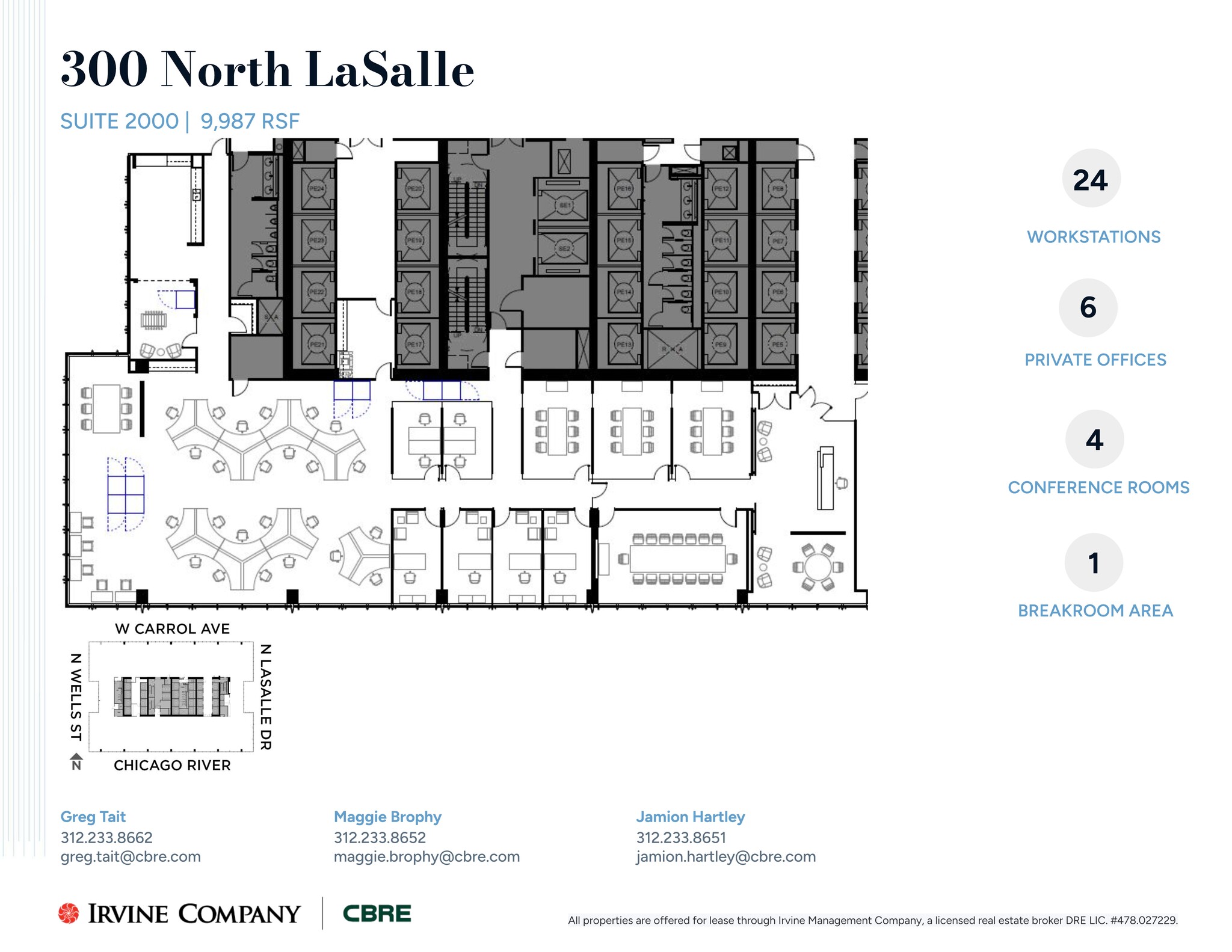 300 N LaSalle St, Chicago, IL à louer Plan de site- Image 1 de 1