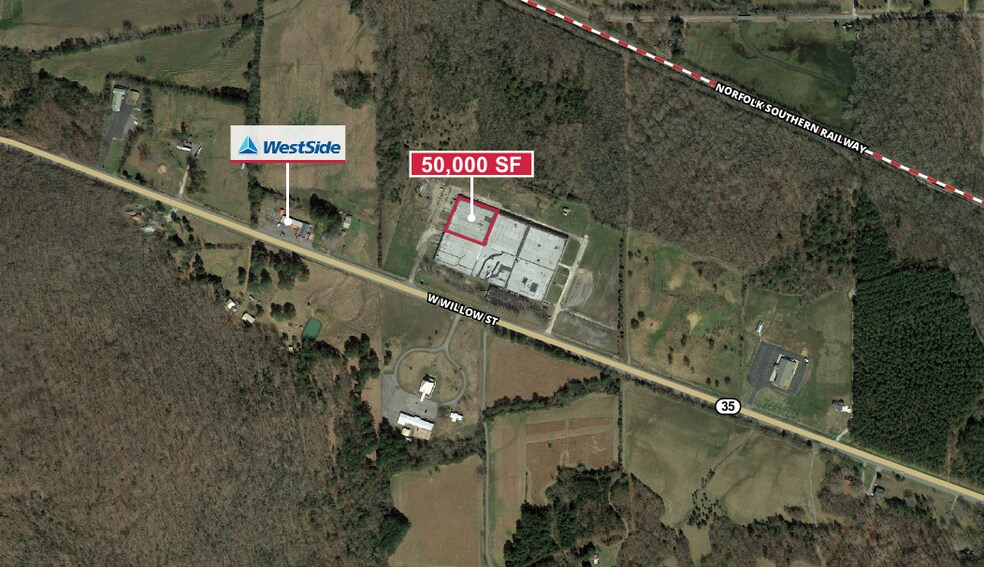 17106 N Highway 35, Scottsboro, AL for lease - Aerial - Image 1 of 2