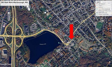 286 W Main St, Marlborough, MA - Aerial  map view