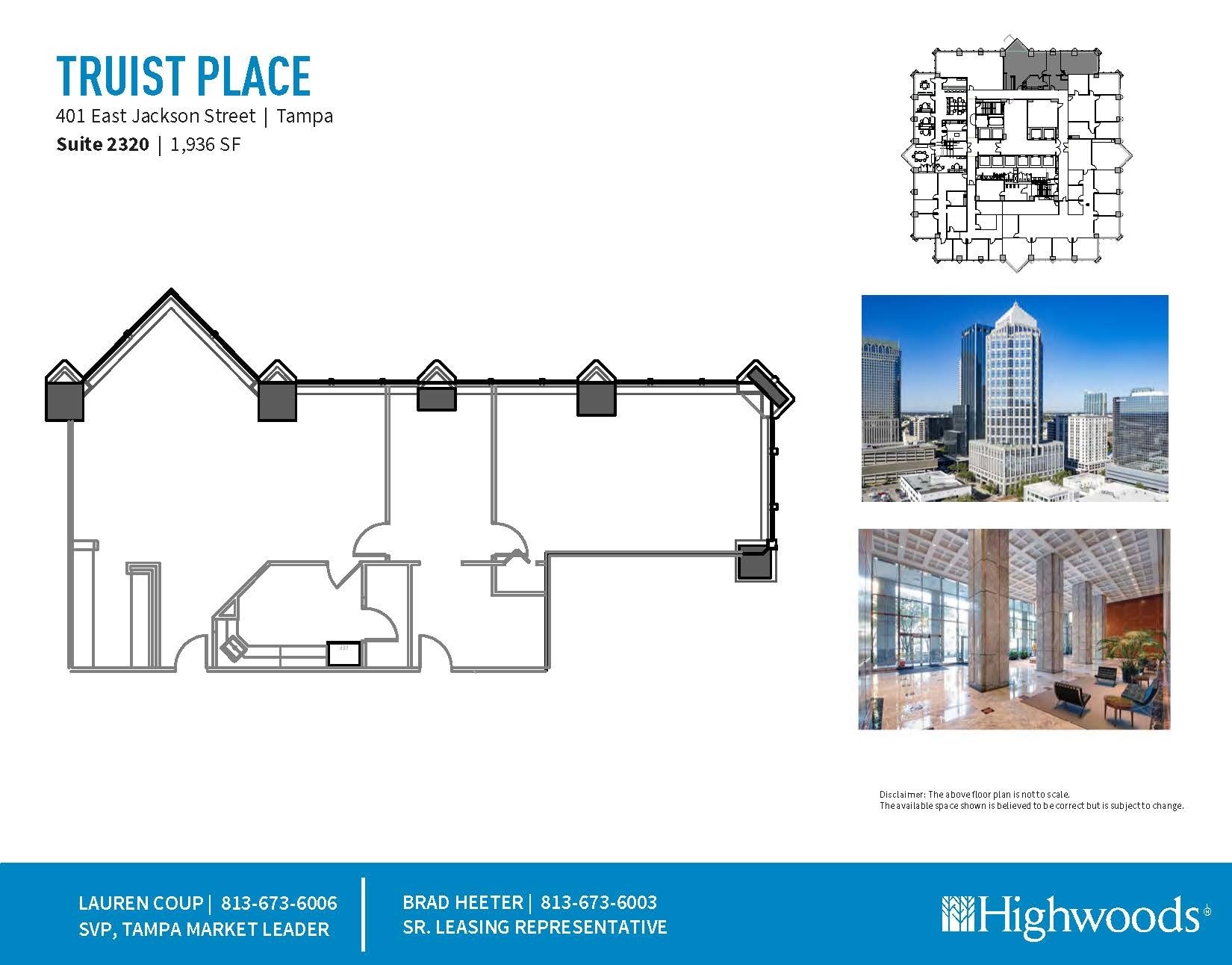 401 E Jackson St, Tampa, FL à louer Plan d’étage- Image 1 de 1
